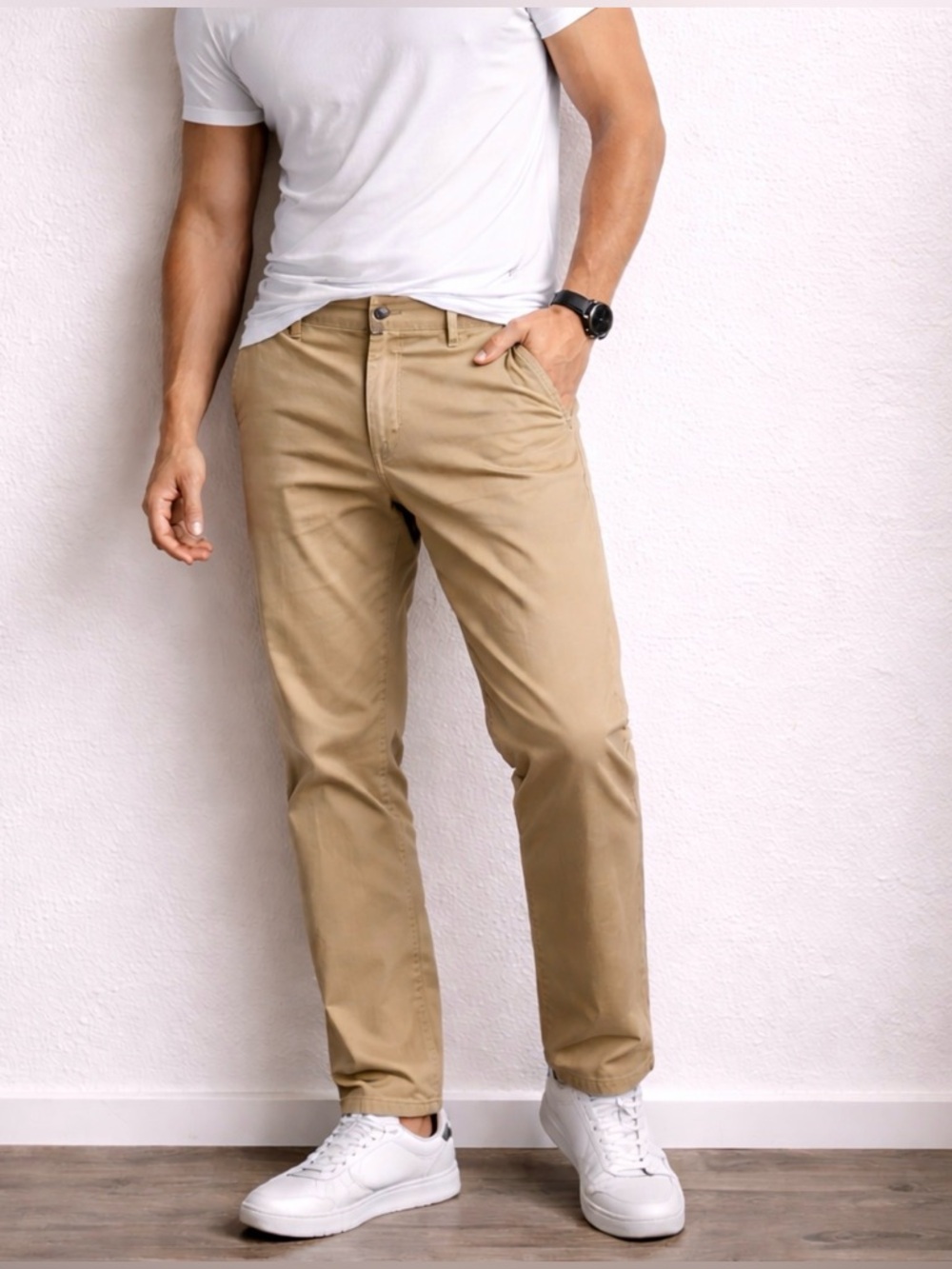 Polo Ralph Lauren Men’s Khaki Pants 34x32 Classic Fit Cotton Tan Casual Chinos